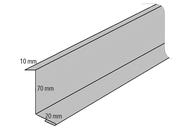 Løskant Længde 2500 mm