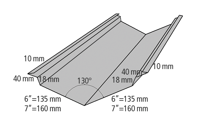 Skotrende dobbelt 6” og 7” Længde 2500 mm